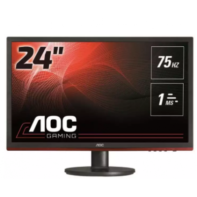 AOC G2460VQ6 24” Gaming Monitor, FreeSync, FHD (1920x1080), TN Panel, 75Hz, 1ms, DisplayPort, HDMI